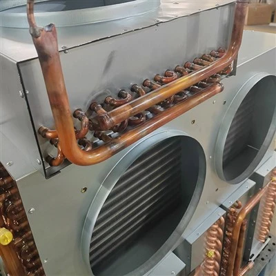 Kølende kobberrør aluminiumsfinnekondensator